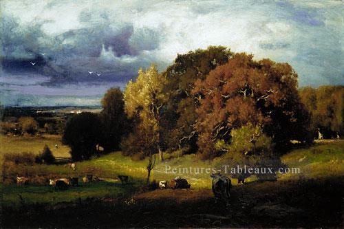 Autumn Oaks paysage Tonaliste George Inness Peintures à l'huile